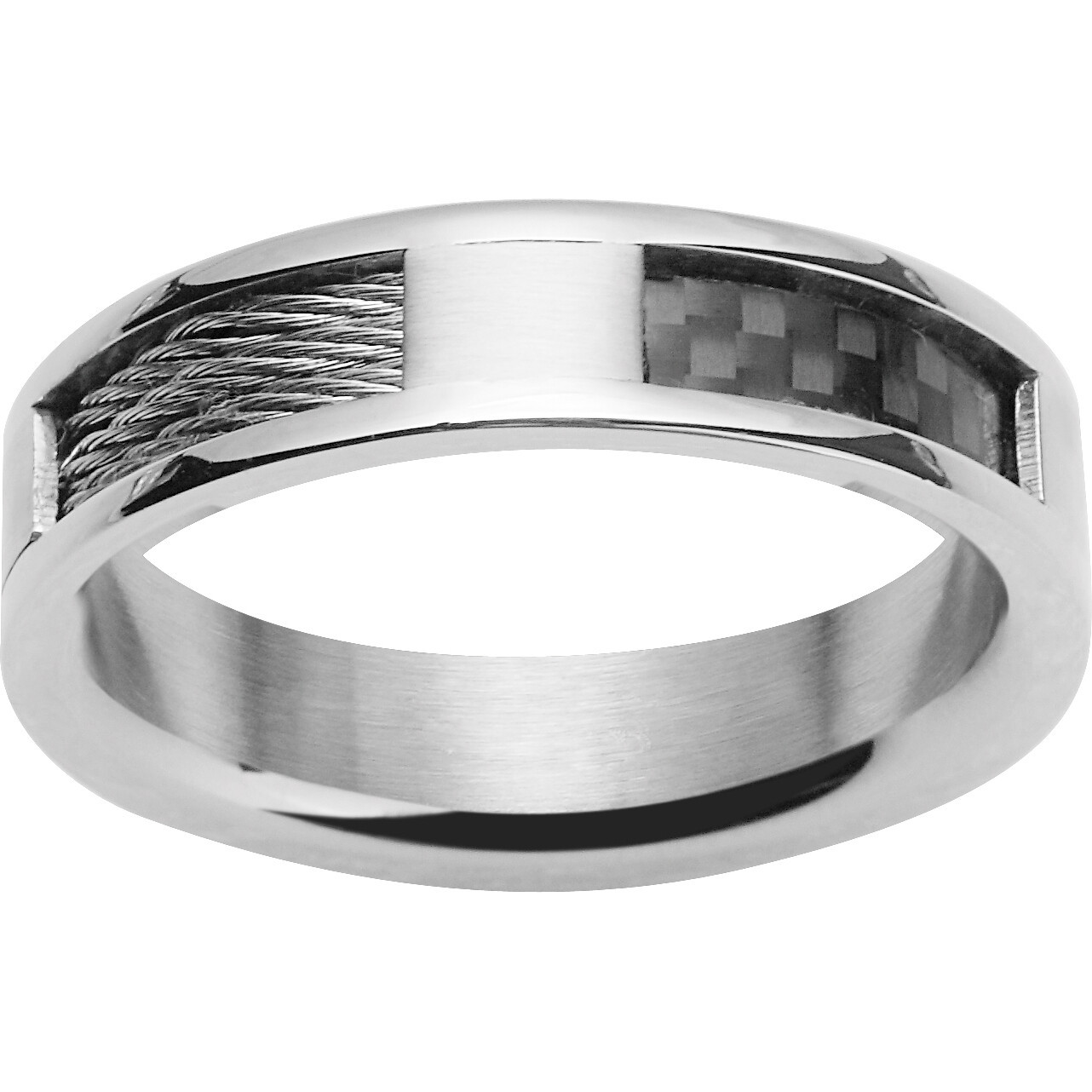 Bague acier Homme Sector